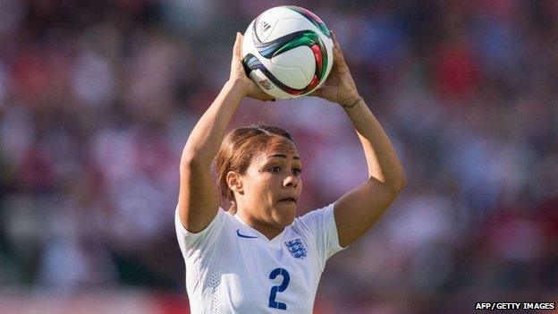 England's Alex Scott during the semi final against Japan in the FIFA Women's World Cup on 1 July