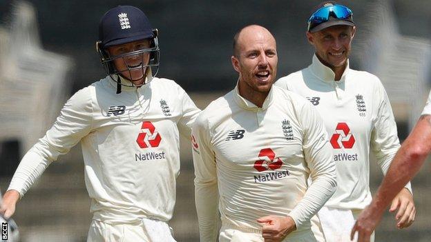 England spinner Jack Leach