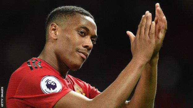 Manchester United striker Anthony Martial