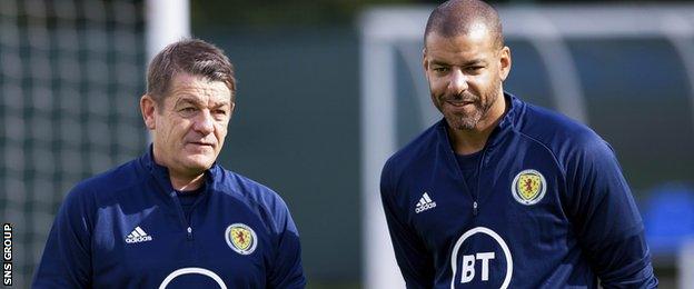 John Carver (left) will assist Steve Clarke, along with Steven Reid (right)