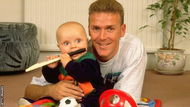 Alec Stewart and son Andrew