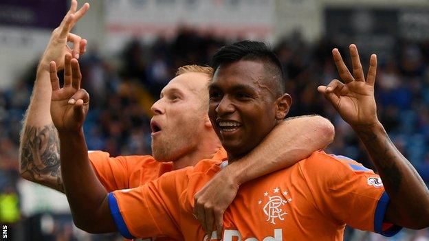 Rangers striker Alfredo Morelos