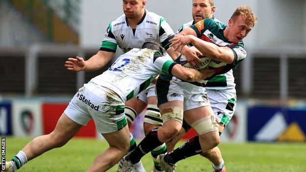 Leicester flanker Tommy Reffell has scored three tries in 19 appearances this season