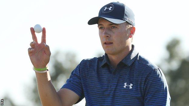 Jordan Spieth dropped four shots in one hole on Friday but has let slip just three shots in 39 holes since