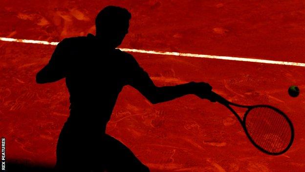 Tennis silhouette