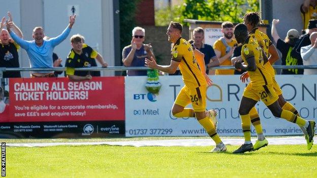 Richie Bennett scores for Sutton United