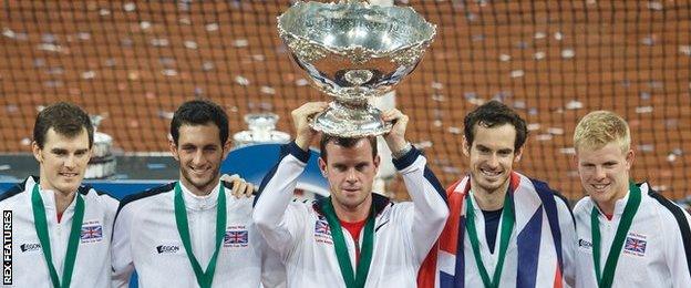 Great Britain lift the Davis Cup