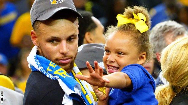 Stephen Curry and daughter Riley