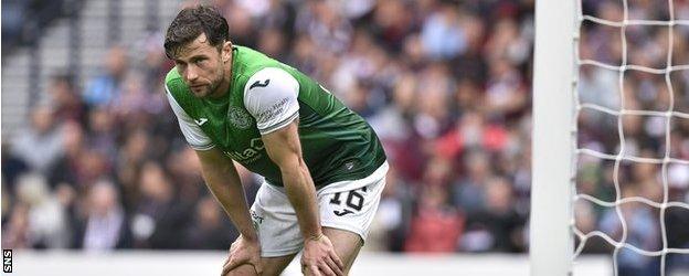 Lewis Stevenson was restored to the Hibs line-up and brought plenty of passion and bite to midfield