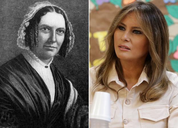 Abigail Powers Fillmore and Melania Trump