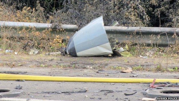 Debris from A27