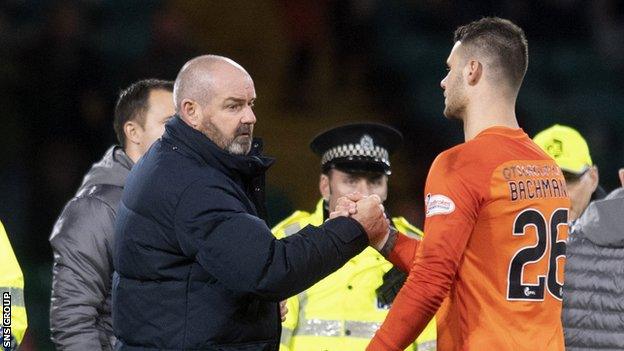 Daniel Bachmann played under Steve Clarke during Kilmarnock's successful 2018/19 campaign