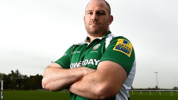 London Irish prop Ben Franks