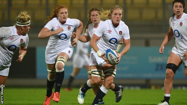 Several England players during a match