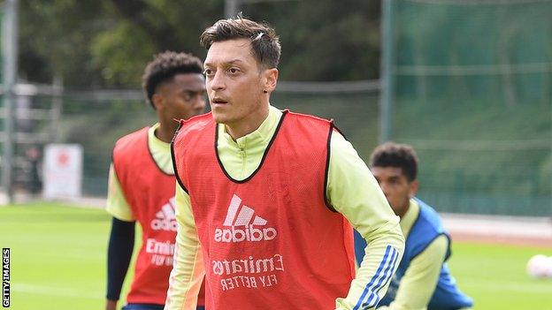 Arsenal midfielder Mesut Ozil