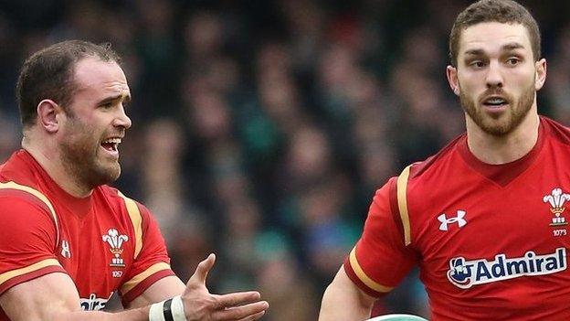 Jamie Roberts and George North