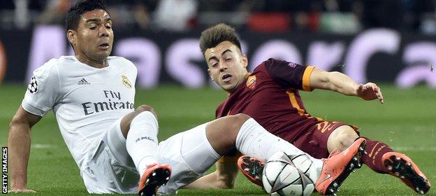 Casemiro in action for Real Madrid