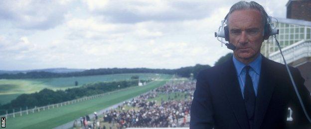 Sir Peter at Goodwood in 1971, already with a decade's BBC experience under his belt