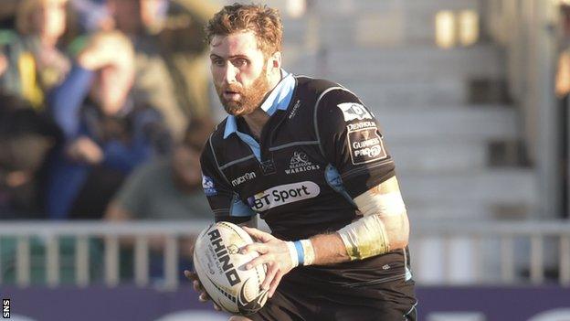 Glasgow Warriors forward Richie Vernon