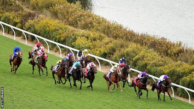 Mendelssohn wins the Juvenile Turf race at the Breeders' Cup