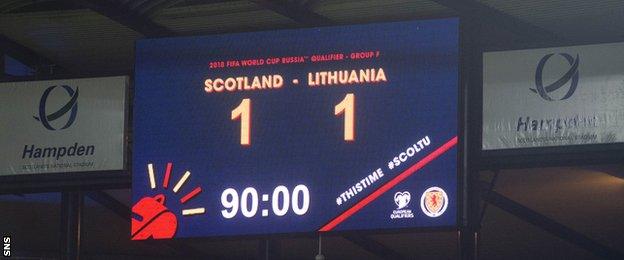 Scotland draw