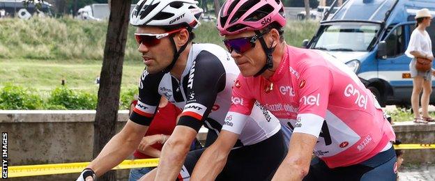 Chris Froome and Tom Dumoulin