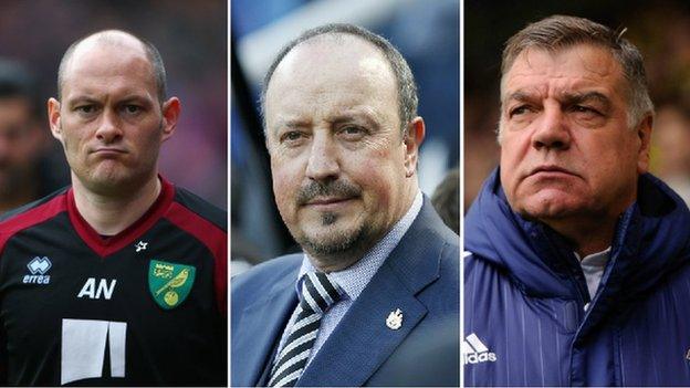 Alex Neil, Rafael Benitez, Sam Allardyce