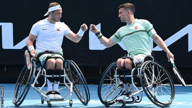 Alfie Hewett (left) and Gordon Reid