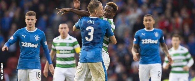 Celtic beat Rangers 1-0 to set up a League Cup final meeting with Aberdeen next month