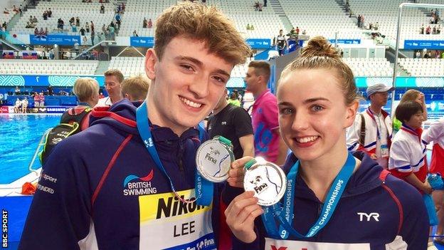 Lois Toulson and Matty Lee of Great Britain