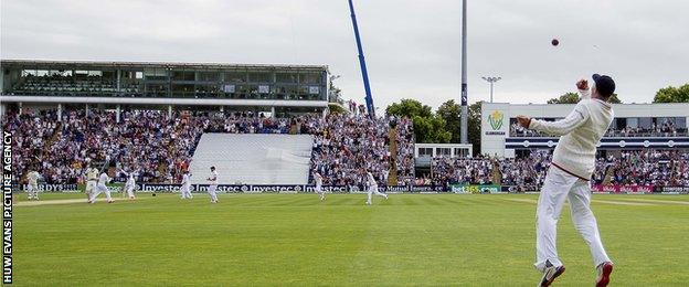 England's Joe Root takes a catch against Australia