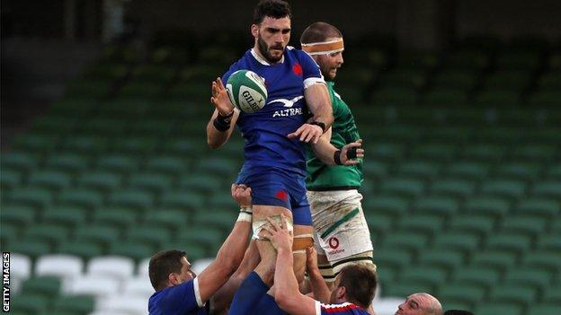 Charles Ollivon in a line-out