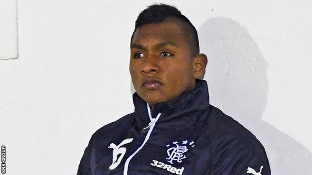 Rangers striker Alfredo Morelos