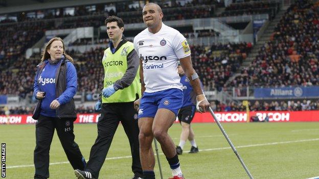 Jonathan Joseph injured at Saracens