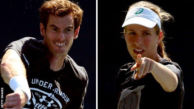 Andy Murray and Jo Konta