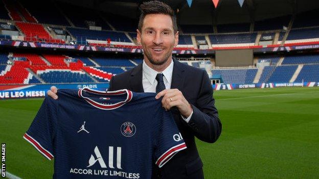 Lionel Messi unveiled by PSG