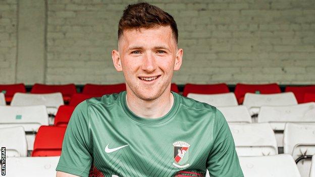 Northern Ireland Under-21 international Burns' loan spell at Glentoran was hampered by injury