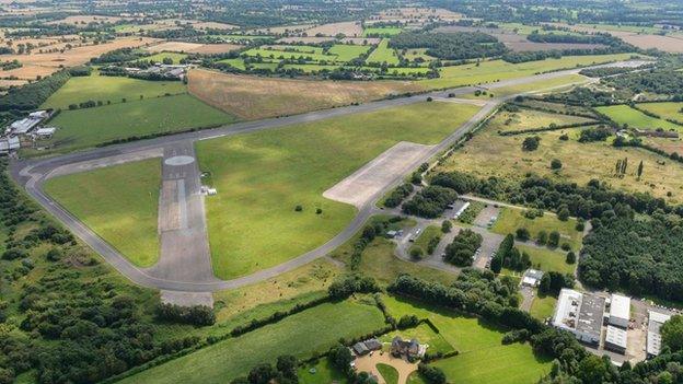 The former Honiley Airfield site