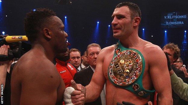 Derek Chisora and Vitali Klitschko