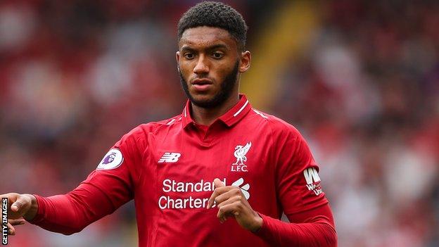 Liverpool defender Joe Gomez