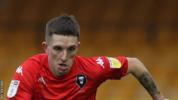 Ash Hunter made a total of 93 appearances for Salford City across a loan and permanent spell between 2020 and 2022