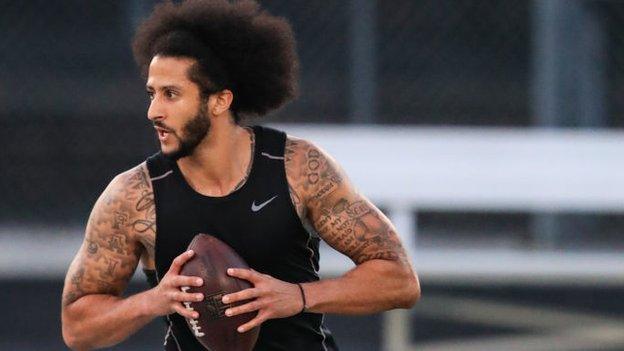 Colin Kaepernick in Georgia on Saturday