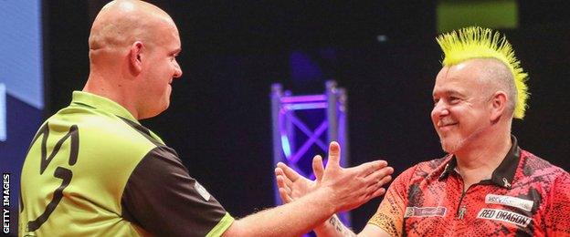 Michael van Gerwen and Peter Wright