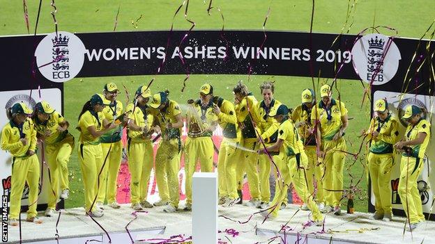 Australia celebrate 2019 Ashes win