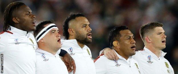 Saracens Maro Itoje, Jamie George, Billy Vunipola, Mako Vunipola and Owen Farrell