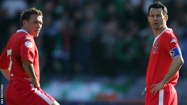 Craig Bellamy and Ryan Giggs were Wales team-mates