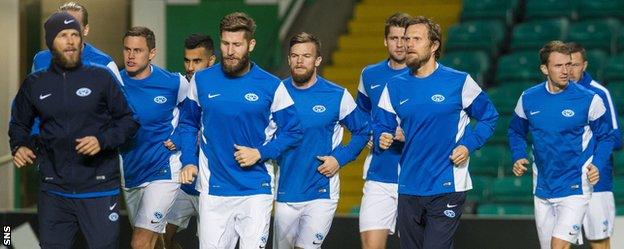 Molde train at Celtic Park