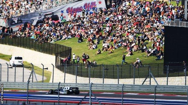 US Grand Prix crowd