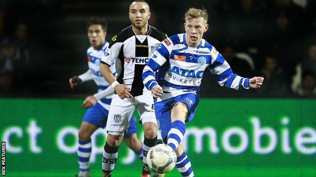 De Graafschap midfielder Andrew Driver