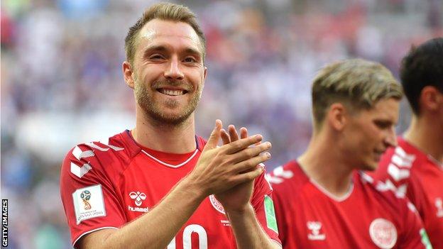 Christian Eriksen of Denmark